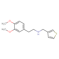 Chemical structure of [2-(3,4-dimethoxyphenyl)ethyl][(thiophen-3-yl)methyl]amine - CSSB00000684680