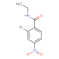 Chemical structure of 2-bromo-N-ethyl-4-nitrobenzamide - CSSB01992566880