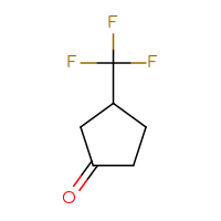 Chemical structure of 3-(trifluoromethyl)cyclopentan-1-one - CSSB00010688650