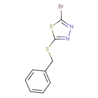 Chemical structure of 2-(benzylsulfanyl)-5-bromo-1,3,4-thiadiazole - CSSB00012112612