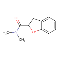 Chemical structure of N,N-dimethyl-2,3-dihydro-1-benzofuran-2-carboxamide - CSSB00000216869