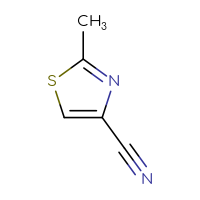 Chemical structure of 2-methyl-1,3-thiazole-4-carbonitrile - CSSB00011219162