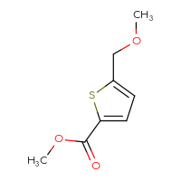 Chemical structure of methyl 5-(methoxymethyl)thiophene-2-carboxylate - CSSB00029238667