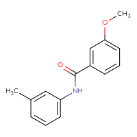 Chemical structure of 3-methoxy-N-(3-methylphenyl)benzamide - CSSB00048209571