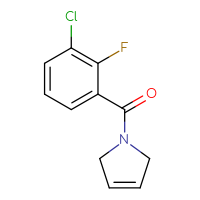 Chemical structure of 1-(3-chloro-2-fluorobenzoyl)-2,5-dihydro-1H-pyrrole - CSSB01992237400