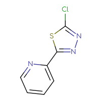 Chemical structure of 2-(5-chloro-1,3,4-thiadiazol-2-yl)pyridine - CSSB00000697745