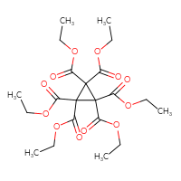 Chemical structure of 1,1,2,2,3,3-hexaethyl cyclopropane-1,1,2,2,3,3-hexacarboxylate - CSSB00160274768