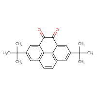 Chemical structure of 2,7-di-tert-butyl-4,5-dihydropyrene-4,5-dione - CSSB06454646281