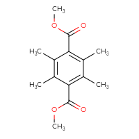 Chemical structure of 1,4-dimethyl 2,3,5,6-tetramethylbenzene-1,4-dicarboxylate - CSSB00020600671