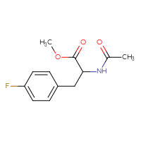 Chemical structure of methyl 2-acetamido-3-(4-fluorophenyl)propanoate - CSSB00020621351
