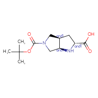 Chemical structure of rac-(2R,3aR,6aR)-5-[(tert-butoxy)carbonyl]-octahydropyrrolo[3,4-b]pyrrole-2-carboxylic acid - CSSB20620673530