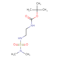 Chemical structure of tert-butyl N-{2-[(dimethylsulfamoyl)amino]ethyl}carbamate - CSSB00015943145