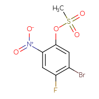 Chemical structure of 5-bromo-4-fluoro-2-nitrophenyl methanesulfonate - CSSB00153818568