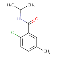 Chemical structure of 2-chloro-5-methyl-N-(propan-2-yl)benzamide - CSSB00010562254