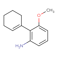 Chemical structure of 2-(cyclohex-1-en-1-yl)-3-methoxyaniline - CSSB06587160423