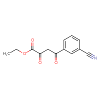Chemical structure of ethyl 4-(3-cyanophenyl)-2,4-dioxobutanoate - CSSB00005811617