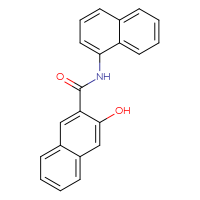 Chemical structure of 3-hydroxy-N-(naphthalen-1-yl)naphthalene-2-carboxamide - CSSB00016997223