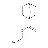 Chemical structure of ethyl 2-oxabicyclo[2.2.2]octane-4-carboxylate - CSSB02127433998