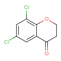 Chemical structure of 6,8-dichloro-3,4-dihydro-2H-1-benzopyran-4-one - CSSB00011209191