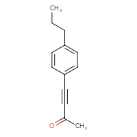 Chemical structure of 4-(4-propylphenyl)but-3-yn-2-one - CSSB02496269235