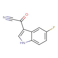 Chemical structure of 5-fluoro-1H-indole-3-carbonyl cyanide - CSSB00021539076