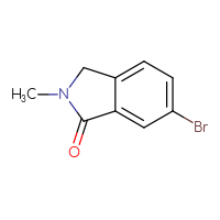 Chemical structure of 6-bromo-2-methyl-2,3-dihydro-1H-isoindol-1-one - CSSB00010125600
