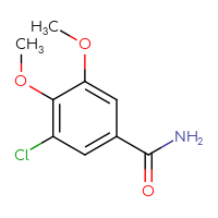 Chemical structure of 3-chloro-4,5-dimethoxybenzamide - CSSB00000162056