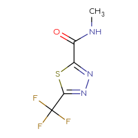 Chemical structure of N-methyl-5-(trifluoromethyl)-1,3,4-thiadiazole-2-carboxamide - CSSB00150852419