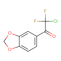 Chemical structure of 1-(2H-1,3-benzodioxol-5-yl)-2-chloro-2,2-difluoroethan-1-one - CSSB00011084405