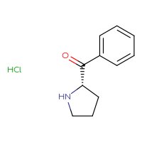 Chemical structure of (2S)-2-benzoylpyrrolidine hydrochloride - CSSB00015204116