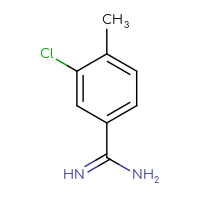 Chemical structure of 3-chloro-4-methylbenzene-1-carboximidamide - CSSB00011997267