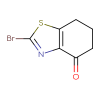 Chemical structure of 2-bromo-4,5,6,7-tetrahydro-1,3-benzothiazol-4-one - CSSB00010744688