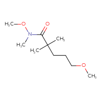Chemical structure of N,5-dimethoxy-N,2,2-trimethylpentanamide - CSSB06790398226