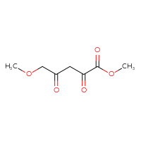 Chemical structure of methyl 5-methoxy-2,4-dioxopentanoate - CSSB00013045584