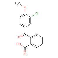 Chemical structure of 2-(3-chloro-4-methoxybenzoyl)benzoic acid - CSSB00000689305