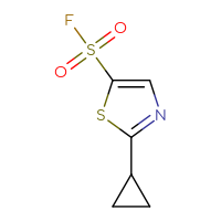 Chemical structure of 2-cyclopropyl-1,3-thiazole-5-sulfonyl fluoride - CSSB00021281330