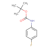 Chemical structure of tert-butyl N-(4-fluorophenyl)carbamate - CSSB00000243831