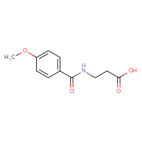 Chemical structure of 3-[(4-methoxyphenyl)formamido]propanoic acid - CSSB00000195287