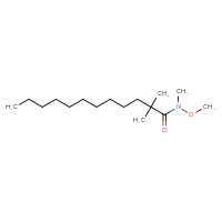 Chemical structure of N-methoxy-N,2,2-trimethyldodecanamide - CSSB21151589538
