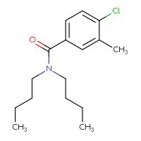 Chemical structure of N,N-dibutyl-4-chloro-3-methylbenzamide - CSSB02017670763