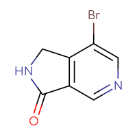 Chemical structure of 7-bromo-1H,2H,3H-pyrrolo[3,4-c]pyridin-3-one - CSSB00015759669