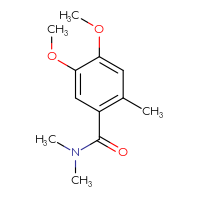 Chemical structure of 4,5-dimethoxy-N,N,2-trimethylbenzamide - CSSB00028271949
