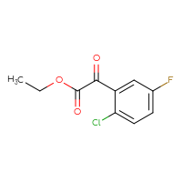 Chemical structure of ethyl 2-(2-chloro-5-fluorophenyl)-2-oxoacetate - CSSB00011084803