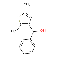 Chemical structure of (2,5-dimethylthiophen-3-yl)(phenyl)methanol - CSSB00011411348