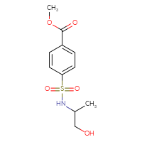 Chemical structure of methyl 4-[(1-hydroxypropan-2-yl)sulfamoyl]benzoate - CSSB00000783633