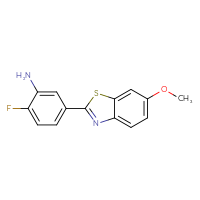 Chemical structure of 2-fluoro-5-(6-methoxy-1,3-benzothiazol-2-yl)aniline - CSSB00032539724