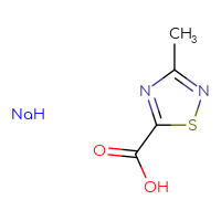 Chemical structure of 3-methyl-1,2,4-thiadiazole-5-carboxylic acid sodium hydride - CSSB06645152139