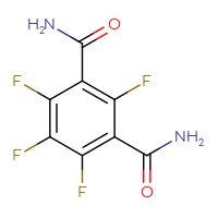 Chemical structure of tetrafluorobenzene-1,3-dicarboxamide - CSSB00000066317