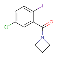 Chemical structure of 1-(5-chloro-2-iodobenzoyl)azetidine - CSSB00011321742