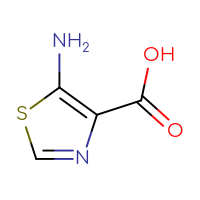 Chemical structure of 5-amino-1,3-thiazole-4-carboxylic acid - CSSB00013576029